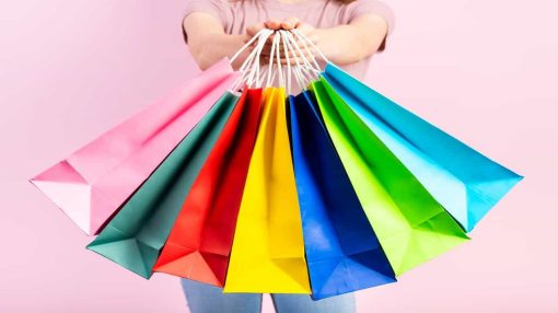 Produto Sacola de Papel Colorida